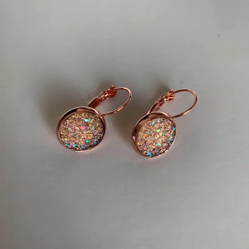 Rose Gold Lobster Claw Earrings